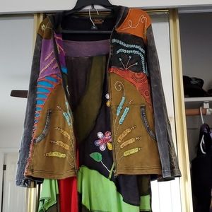 Hippie jacket with skirt